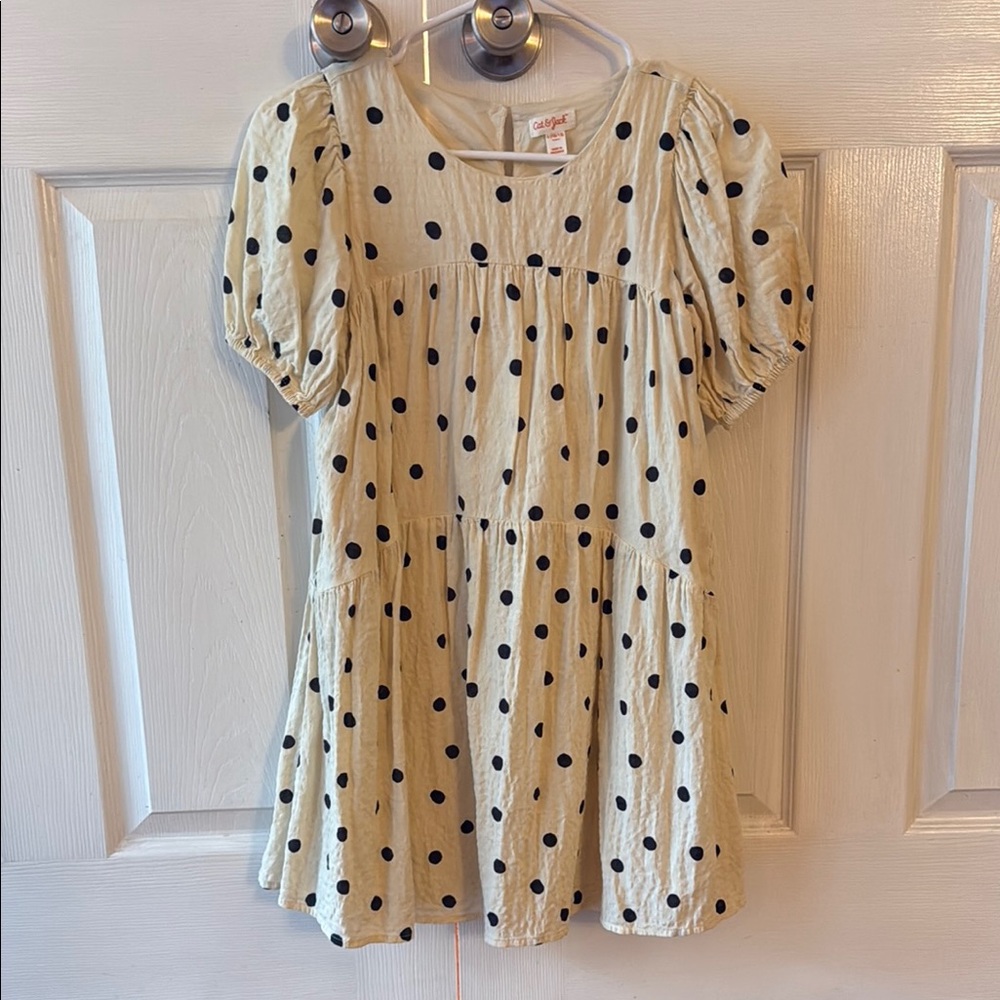 Cat & Jack White Smocked Sundress with Puff Sleeves